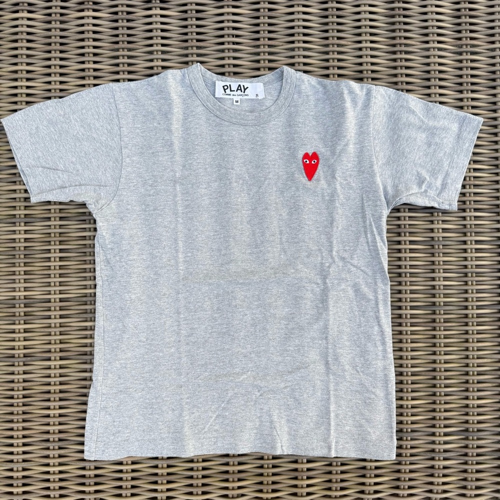 Comme des Garçons PLAY Heather Gray Tee